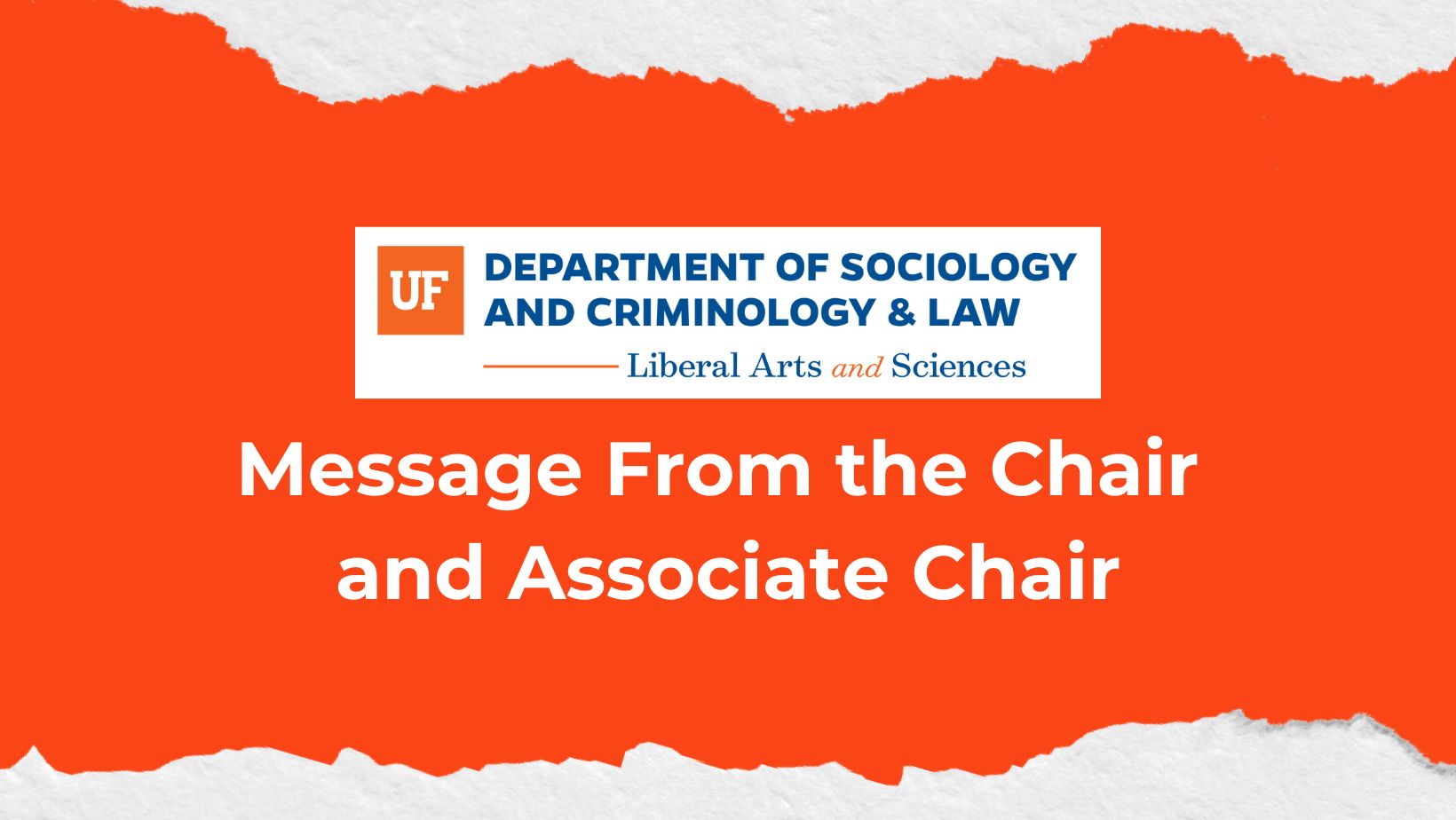 Message from the Chair and Associate Chair